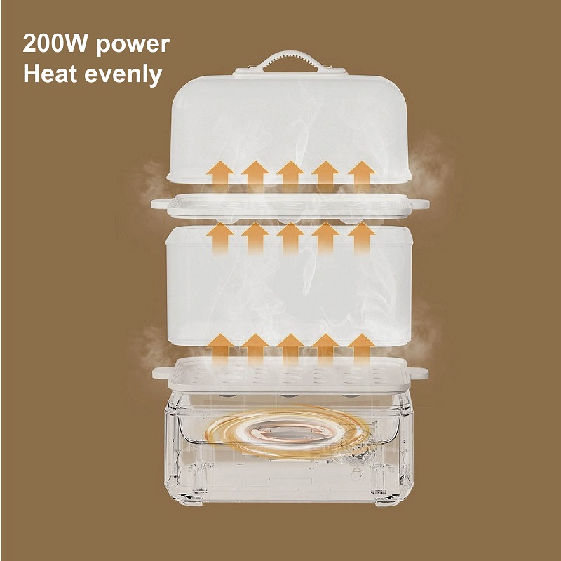 Egg Cooker Rapid - 200W 계란찜기 이중층 전기 계란찜기 스티머