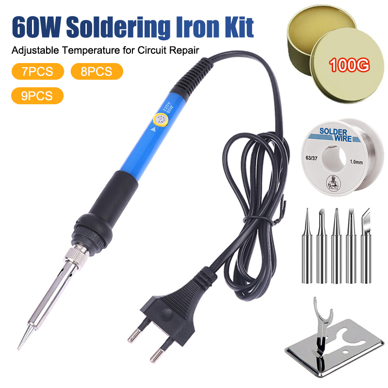 조절 가능한 온도 220V 60W 전기 납땜 인두 키트 - Fondue Set Electric 리뷰 및 가격