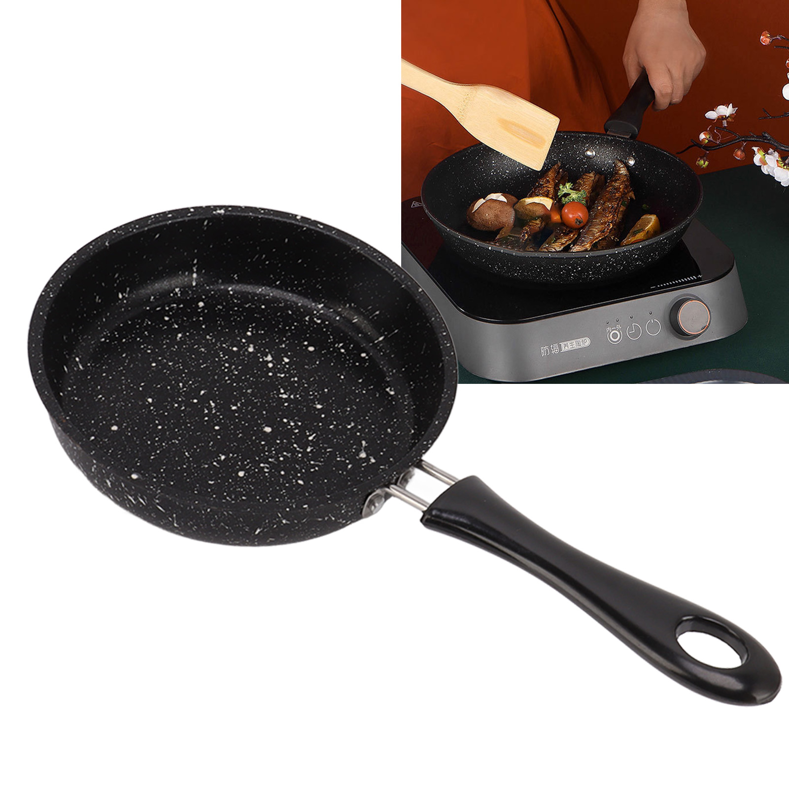 인체공학적 핸들 스테인리스 스틸 프라이팬, 빠른 균일  - Egg Cooker Rapid 리뷰 및 가격