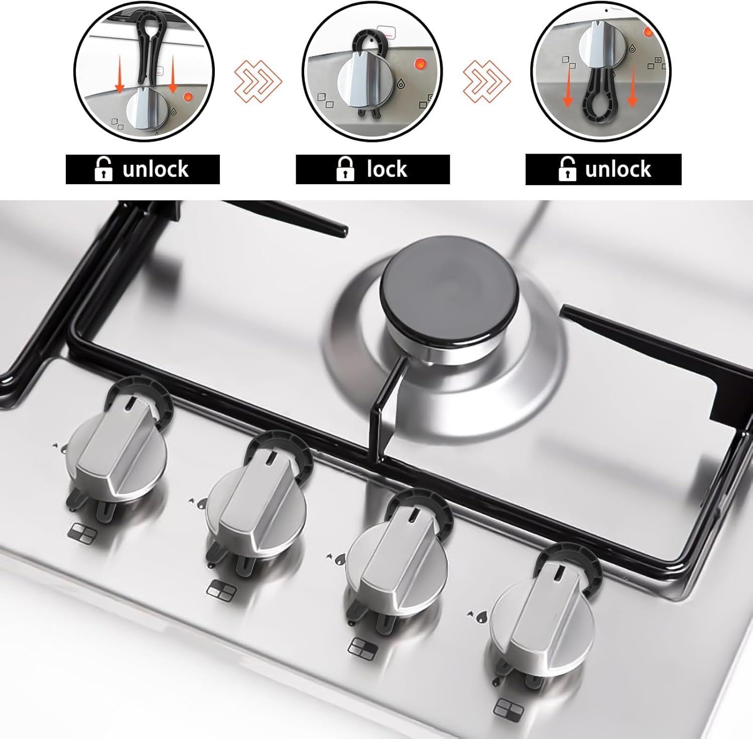 어린이 안전 주방 안전 세트 가스레인지 손잡이 잠금장치 - Kitchen Appliances Gas Stove 리뷰 및 가격