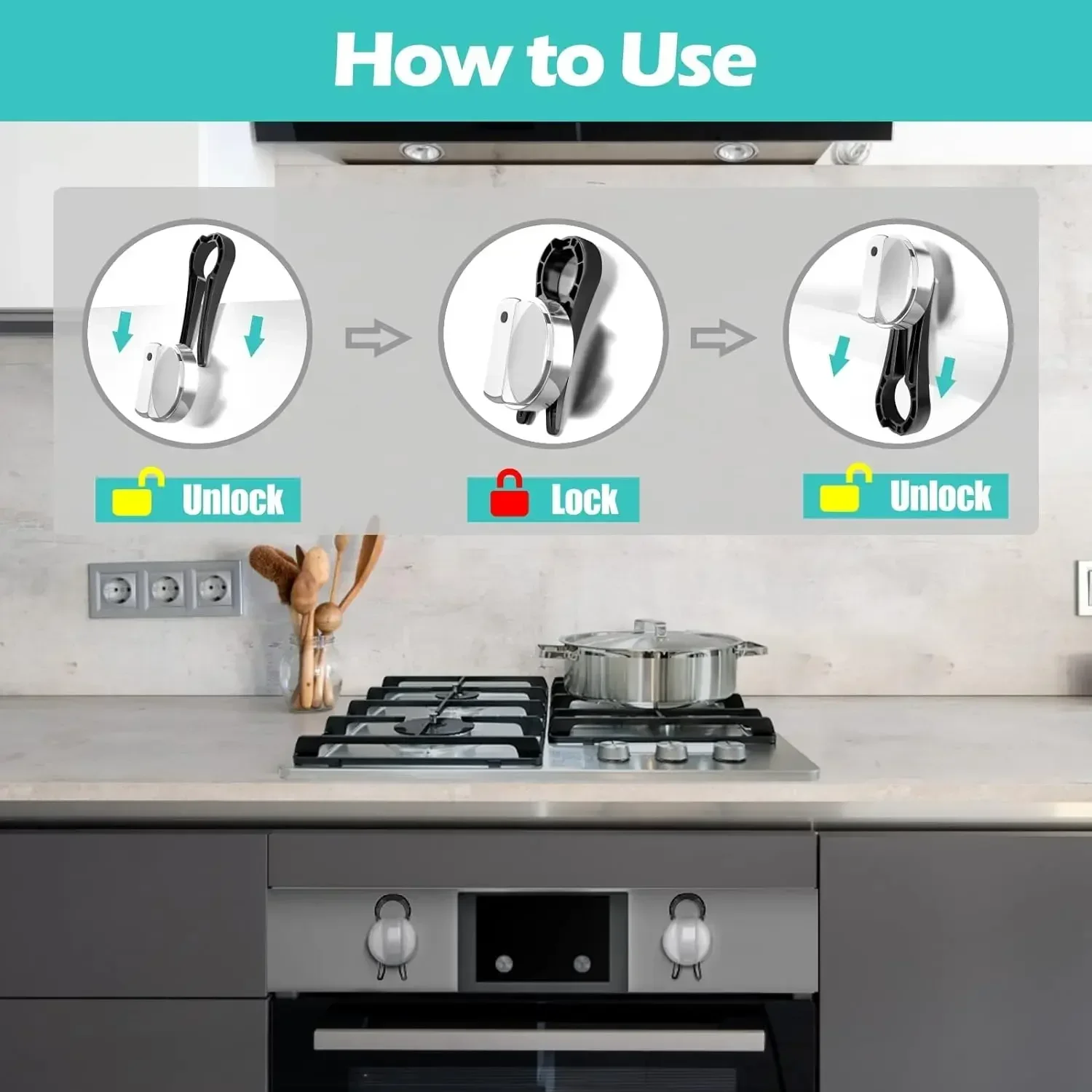 어린이 안전 주방 안전 세트 가스레인지 손잡이 잠금장치 - Kitchen Appliances Gas Stove 리뷰 및 가격