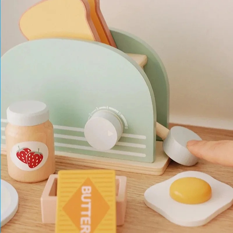 나무 시뮬레이션 토스터 장난감 어린이 놀이 주방 아침  - Kitchen Appliances Kids 리뷰 및 가격