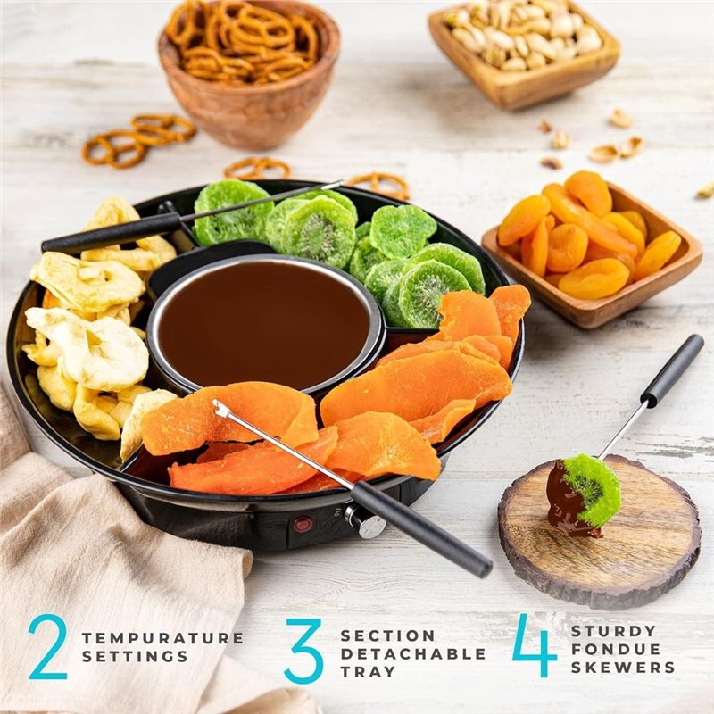 온도 조절 기능이 있는 전기 퐁듀 냄비 세트, 분리 가 - Fondue Set Electric 리뷰 및 가격