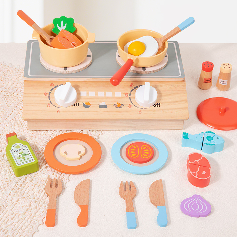 몬테소리 조기 교육용 나무 어린이 시뮬레이션 주방 놀이 - Kitchen Appliances Kids 리뷰 및 가격