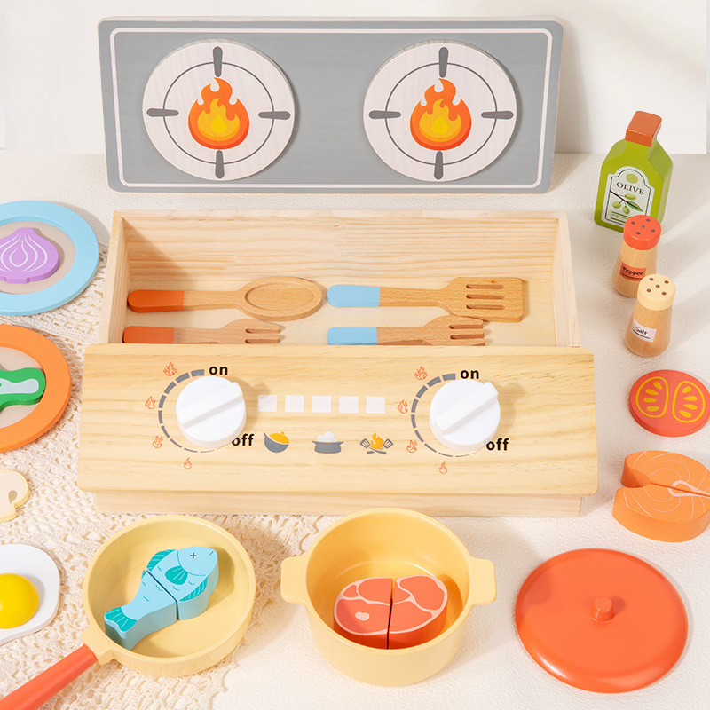 몬테소리 조기 교육용 나무 어린이 시뮬레이션 주방 놀이 - Kitchen Appliances Kids 리뷰 및 가격