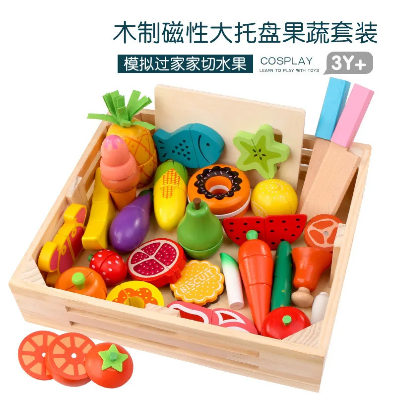 DIY 귀여운 나무 절단 과일 야채 척 놀이 장난감 세 - Kitchen Appliances Kids 리뷰 및 가격